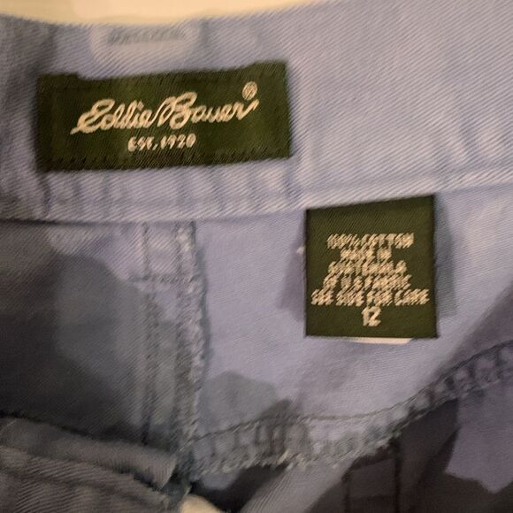 EDDIE BAUER CROP HIGH WAISTED JEANS GRAY 5 POCKET SZ 12 - Picture 5 of 8